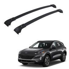 1pair For 2020-2021 Ford Escape Black Roof Rack Cross Bar Rails Cargo Oe Style