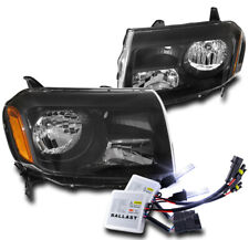 For 12 13 14 15 Honda Pilot Halogen Headlights Headlamp Lamp Black W10k Hid Kit