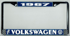 1967 Volkswagen Vw Bubblehead Vintage California License Plate Frame Bug Bus T-3