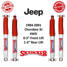 Skyjacker 0-3 Front 1-3 Rear Lift Shocks Set For 84-01 Jeep Cherokee Xj 4wd