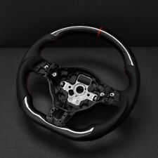 Real Carbon Fiber Flat Customized Sport Steering Wheel For Vw Golf Gti Mk6 Jetta