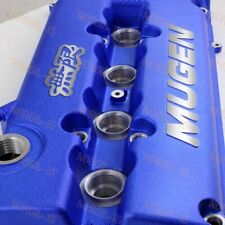 Blue Mugen Racing Rocker Valve Cover For Honda Civic B16 B17 B18 Vtec B18c Gsr