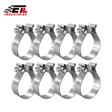 8 Pcs 3 Stainless Steel T304 Narrow Band Exhaust Clamps Buckle Type