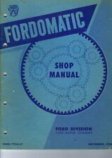 1950 Fordomatic Shop Manual. Ford. Original Not A Reprint.