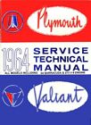 1964 Plymouth Belvedere Fury Savoy Valiant Shop Service Repair Manual Book Guide