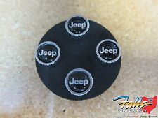 Mopar Jeep Silver And Black Tire Valve Stem Cap Covers With Jeep Logo Mopar Oem