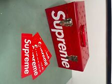 Supreme Diamond Plate Tool Box Red Box Logo Fw18