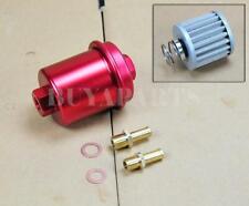 Universal High Performance Racing Fuel Filter 200psi Turbo Charger Na Red