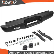 Labwork Rear Steel Step Bumper Assembly For 1995-2004 Toyota Tacoma Pickup Black