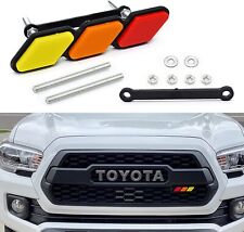 For Toyota Tacoma Tundra Tri-color Front Grille Cover Badge Emblem Car Decor