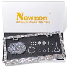 Sparkly Rhinestone Bedazzled License Plate Frame For Women - Crystal Car Cup ...