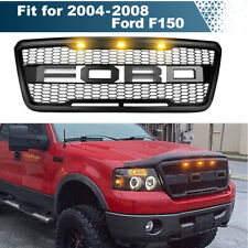 Grill For 2004-2008 Ford F150 Raptor Style Bumper Grill Mesh W Letters Black