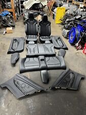 15-20 Bmw F82 M4 Coupe Front Back Seats Cushion Black Leather