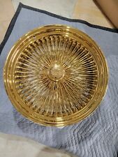 20 Player Wire Wheels Rims 100 Spoke All Gold Engraved Knockoff New