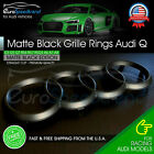 Audi Matte Black Front Grill Rings Emblem Badge Q5 Q3 Q7 A6 A7 Suv 4h0853605b2zz
