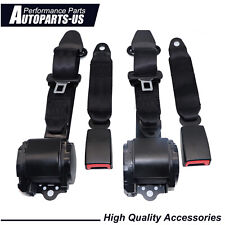 Fit For Jeep Cj Yj Wrangler 1982-95 Universal 3 Point Retractable Seat Belts X2