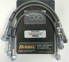 Russell 692080 Stainless Steele Brake Hose Kit Firebird Camaro Chevelle Gto Nova