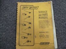Hein-werner Model C14 Excavator Parts Catalog Shop Service Repair Manual