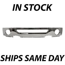 Chrome - Steel Front Bumper Face Bar For 2006 2007 2008 Ford F150 Truck W Fog