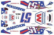 51 Tony Raines Marathon Oil 2004 Chevy 125th - 124th Scale Waterslide Decals