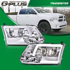 Chrome Led Drl Projector Headlights Fit For 2009-2012 Dodge Ram 1500 2500 3500