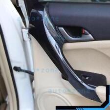 Fit For Acura Tsx 09-14 Carbon Fiber Look Interior Door Armrest Cover Trim 4pcs