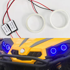 Led Cob Halo Rings Angel Eye For Can-am Renegade Off-road Suvs Pickup Headlights