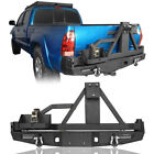 Steel Rear Bumper W Tire Carrier Jerry Can Holder For 2005-2015 Toyota Tacoma
