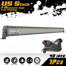 40inch Quad Row Led Work Light Bar Spot Flood Offroad Driving - Exclusive Buyer