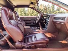 Toyota Supra Mk3 Mkiii 1986.5-1992 Synthetic Leather Seat Covers In Burgundy