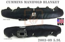 Black Manifold Blanket For 2003 2004 2005 2006 2007 2008 2009 Dodge Cummins 5.9