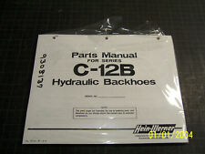 Hein-werner C-12b Parts Manual For C-12b Hydraulic Backhoes N.o.s.