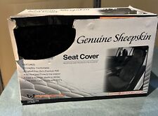 Masque 63811 High Back Genuine Sheepskin Seat Cover Black