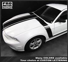 Ford Mustang 2013-2014 Boss 302 Style Hood Side Stripes Decals Choose Color