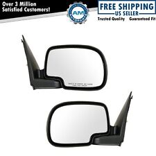 Chrome Power Side View Mirrors Left Right Pair Set For 99-02 Chevy Gmc Truck