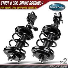 2pcs Front Left Right Strut And Coil Spring Assembly For Acura El Honda Civic