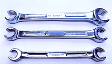 Beautiful Vintage 3 Pc Snap On Open End Flare Nut Wrench Set 5 Sizes