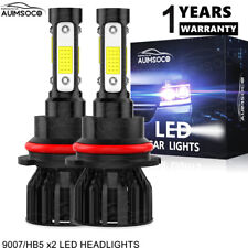 9007 Led Headlight High Or Low Beam White 2pcs Combo For Ford Expedition 1997-02