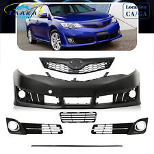 Front Bumper Cover Front Grille For 2012 2013 2014 Toyota Camry Se Se Sport