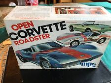 Mpc 125 Vintage 1st Issue 75 Vette Open Roadster Box Instructions Circa 1975