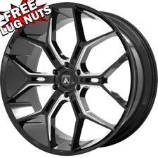 24 Inch 24x10 Asanti Abl38 Monarch Black Milled Wheels Rims 6x5.5 6x139.7 35
