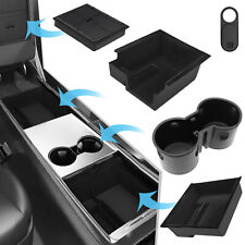 Centre Console Organizer Tray Armrest Storage Box Cup Holder For Tesla Model 3 Y