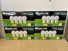 Lot Of 16 Maxlite Led Light Bulbs 10w 75 Watt A19 Soft White 2700k Dimmable
