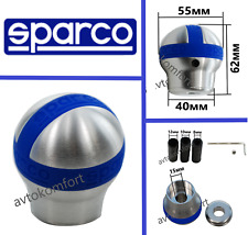 Sparco Universal Alloy Aluminium Rubber Car Gear Shift Knob Shifter Stick
