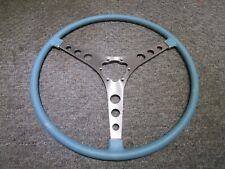 5960 Corvette 17 Inch Reproduction Steering Wheel New Frost Blue Blem