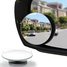 Blind Spot Mirror 2 Round Hd Glass Frameless Convex Rear View Mirrors Exterior