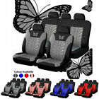 49pcs Auto Seat Covers For Car Truck Suv Van Universal Protectors Butterfly Us