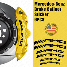 Amg Edition Car Wheels Brake Caliper Sticker Decal Logo Decoration Sport Black