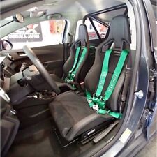 Takata Race 6 Point Snap-on 3 Racing Seat Belt Harness With Camlock - Green
