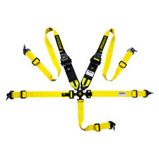 Yellow Camlock Quick Release Racing Seat Belt 5-point Safety Harness For Utv Atv